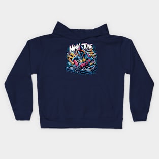 "Stealth Beats: The Ninja DJ" Kids Hoodie